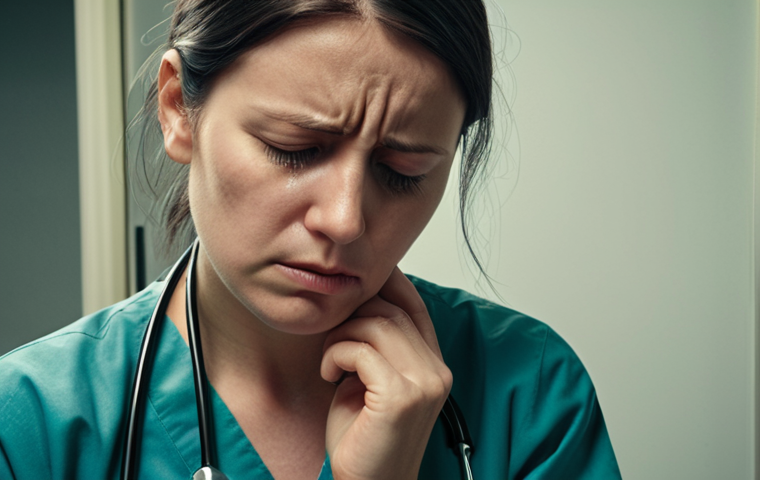 **Image Prompt 1: The Silent Toll of Burnout**
"A candid, realistic portrait of a healthcare professional, possibly a doctor or public health worker, with a visibly tired and contemplative expression. Their eyes show deep fatigue, reflecting a 'knot in the stomach' feeling or the weight of constant pressure. The background is subtly blurred, hinting at an endless stream of tasks or a demanding medical environment. Focus on conveying the emotional and cognitive toll of their work, the 'silent erosion' of burnout, and a sense of overwhelm. The lighting should be muted, creating a slightly somber yet empathetic atmosphere."